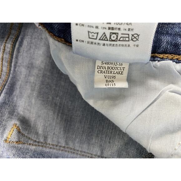 Old Navy Jeans Womens 10 Short Blue Diva Bootcut Original Mid Rise 10P 32x30 - Picture 12 of 13